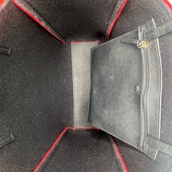 Kate Spade Baby It’s Its Cold Outside Red Wool Tote ⛄️❄️ Rare Bag - Picture 8 of 10